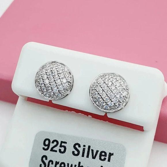 "925 Sterling Silver Cubic Zirconia Earrings, U19254576 - Picture 2 of 11